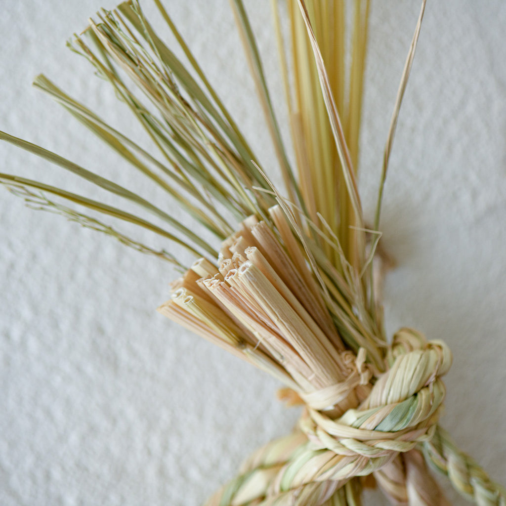 しめ飾り 宝珠赤米白穂