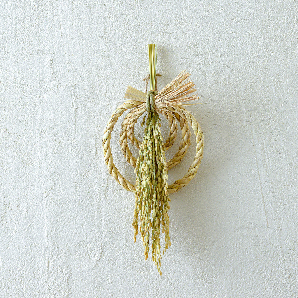 しめ飾り 鯉目御縁 白