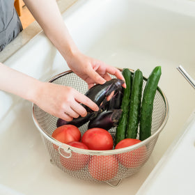 すっきり暮らす水切かご(丸)