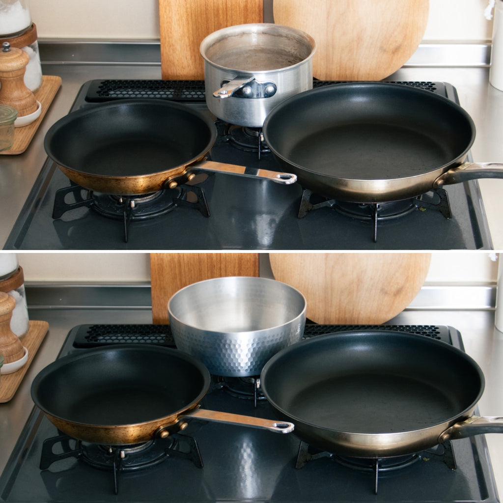 中尾アルミ製作所 打出ヤットコ鍋 ガス火用