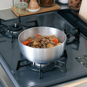 中尾アルミ製作所 打出ヤットコ鍋 ガス火用