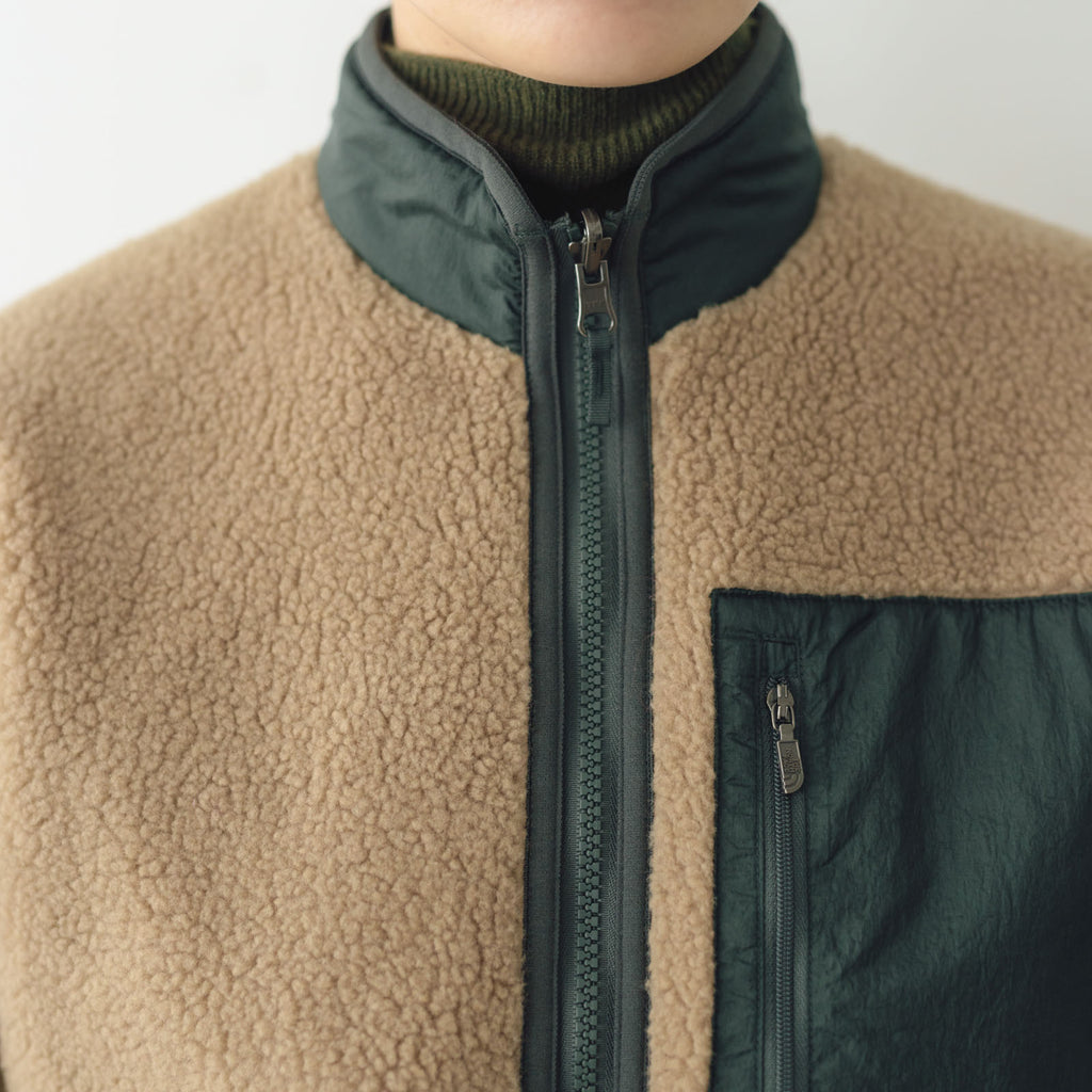 THE NORTH FACE リバーシブルエクストリームパイルフリースジャケット クラシックカーキ×アルパイン(XS)