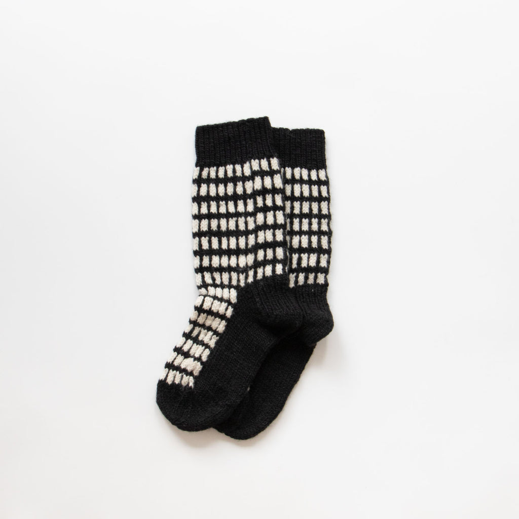 odnu MERINO GRID ROOM SOCKS