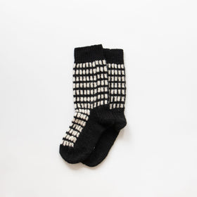 odnu MERINO GRID ROOM SOCKS