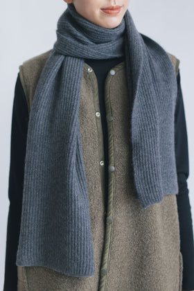 odnu CASHMERE RIB STOLE