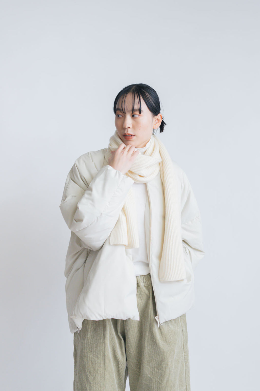 odnu CASHMERE RIB STOLE