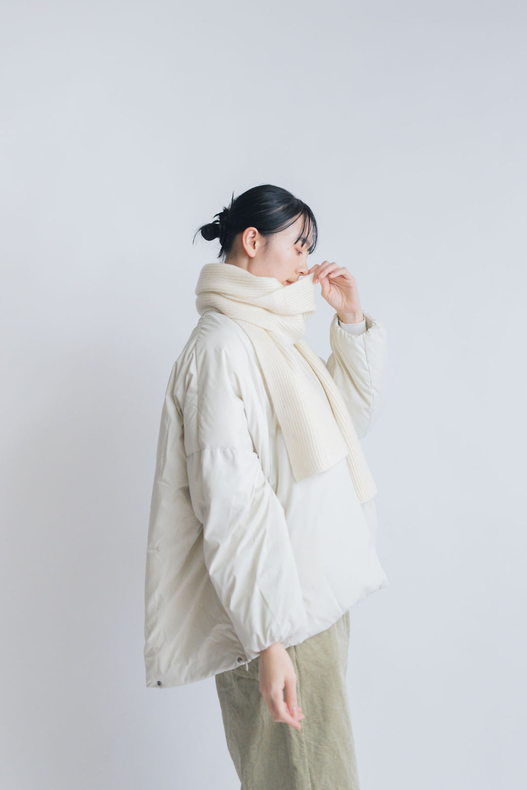 odnu CASHMERE RIB STOLE