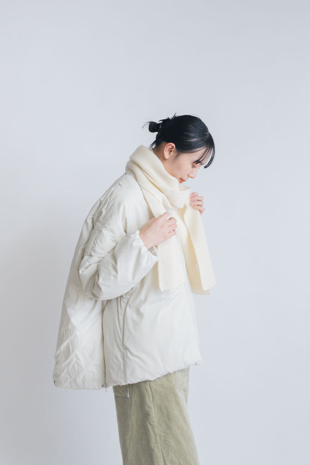 odnu CASHMERE RIB STOLE