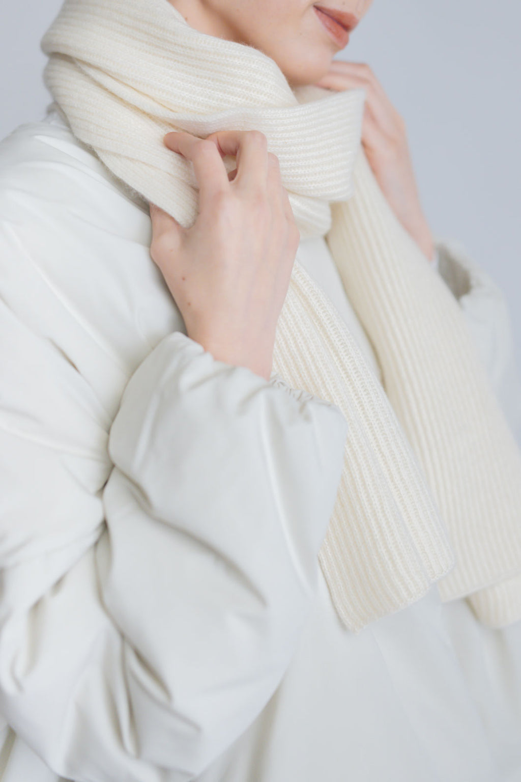 odnu CASHMERE RIB STOLE