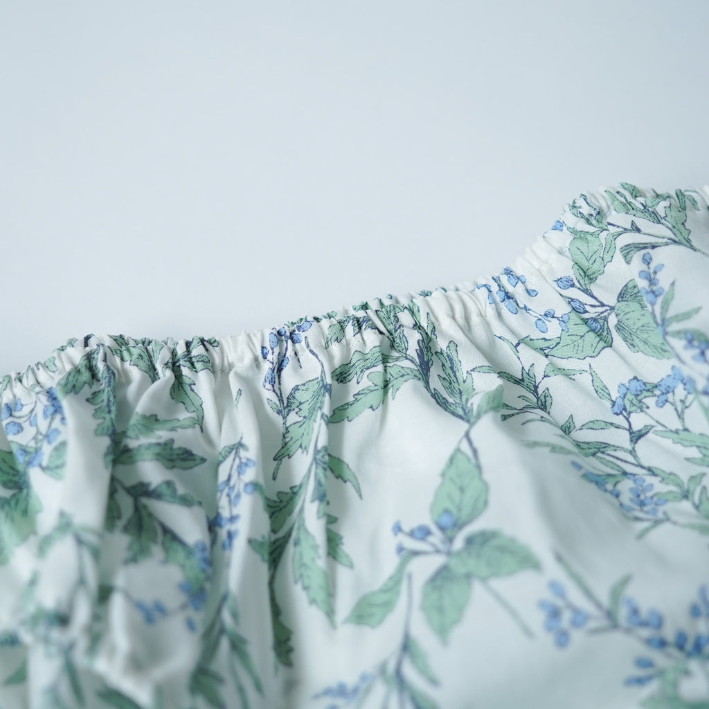 TESHIKI パンツ FLOWER PRINT BLUE FLOWER