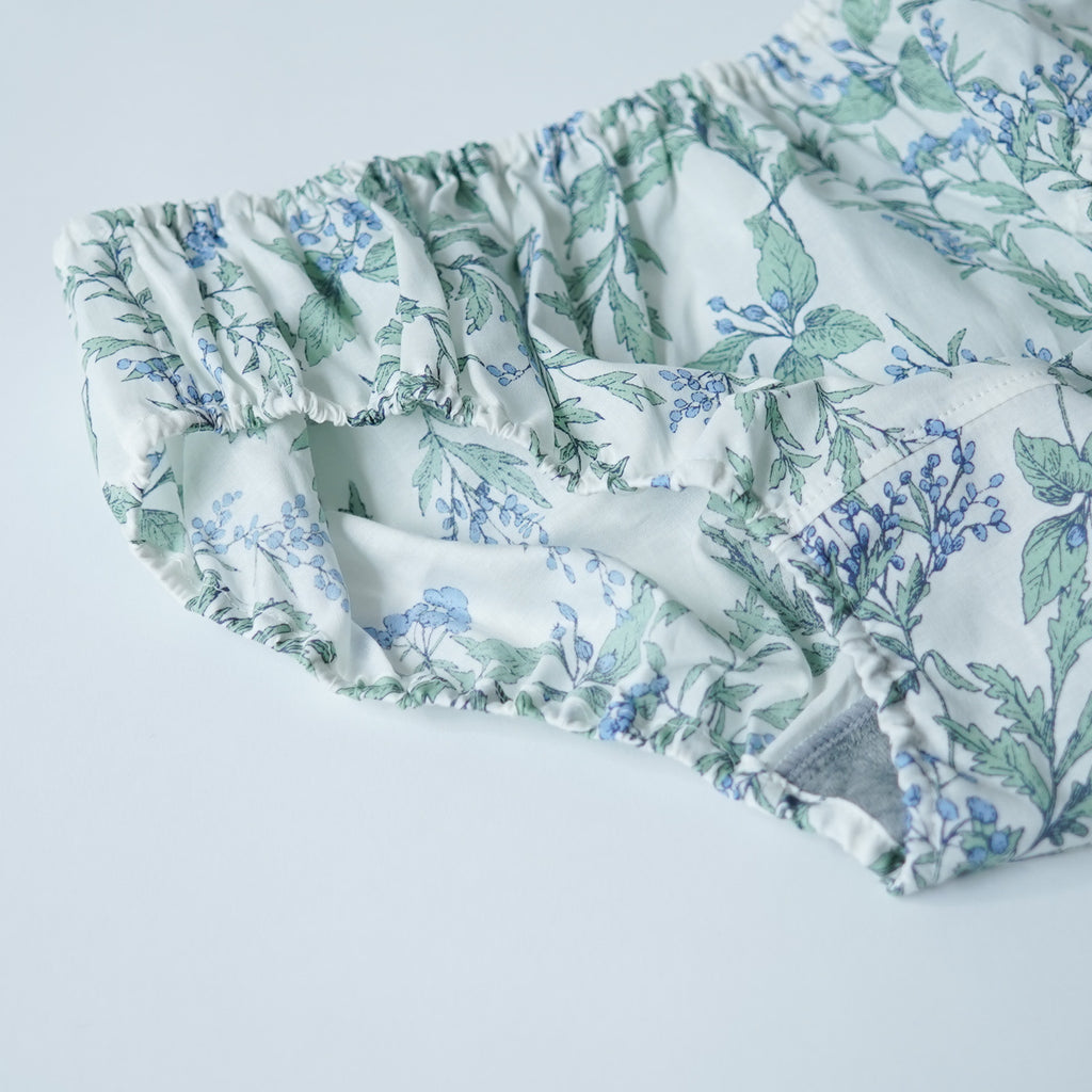 TESHIKI パンツ FLOWER PRINT BLUE FLOWER