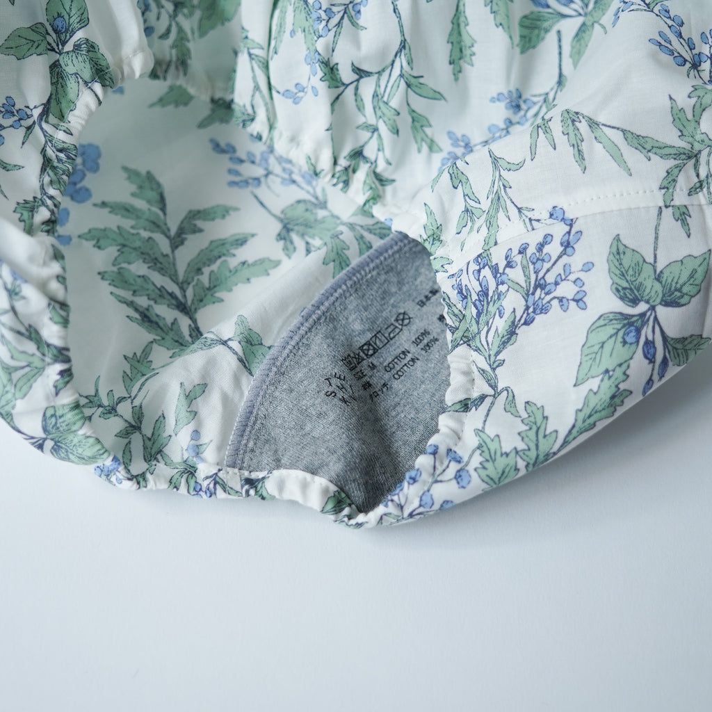 TESHIKI パンツ FLOWER PRINT BLUE FLOWER