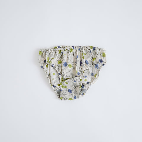 TESHIKI パンツ FLOWER PRINT BLUE&GREEN FLOWER