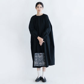 pot and tea スモックボリュームワンピース