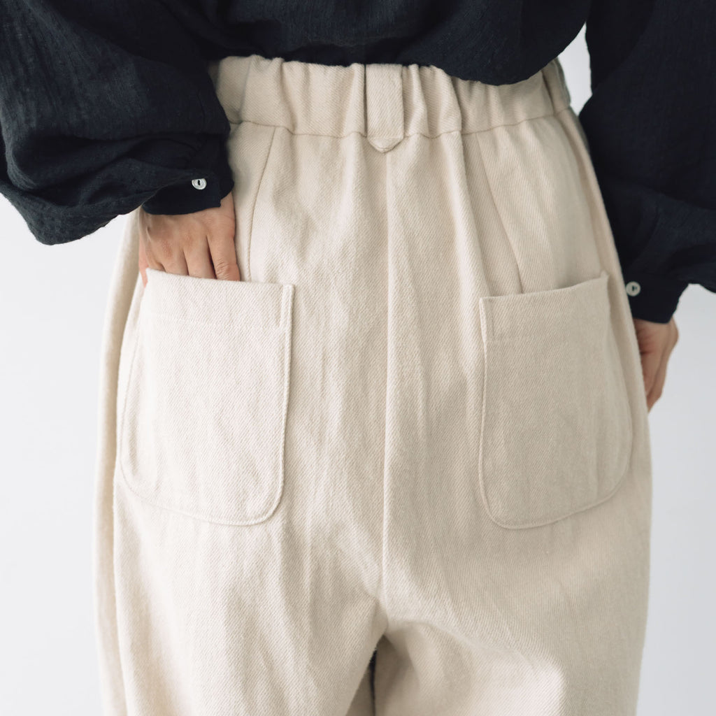 MAGALI オーガニックコットン マリンパンツ オートミール