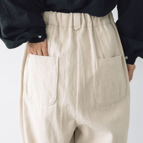 MAGALI オーガニックコットン マリンパンツ オートミール