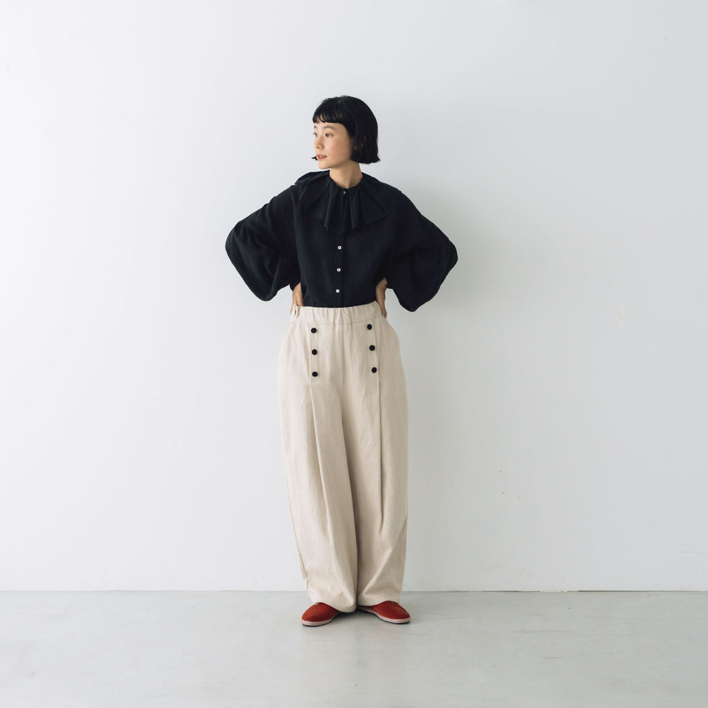 MAGALI オーガニックコットン マリンパンツ オートミール