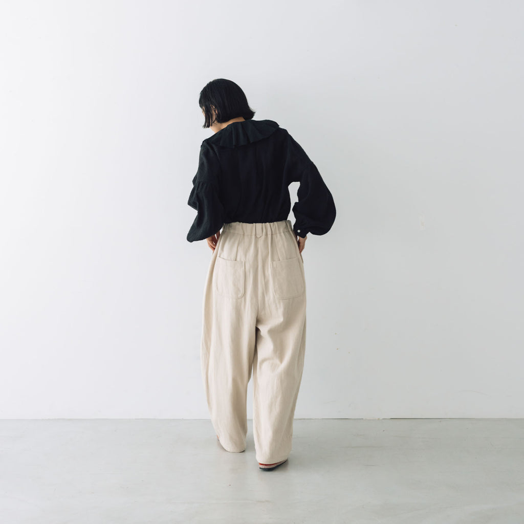 MAGALI オーガニックコットン マリンパンツ オートミール