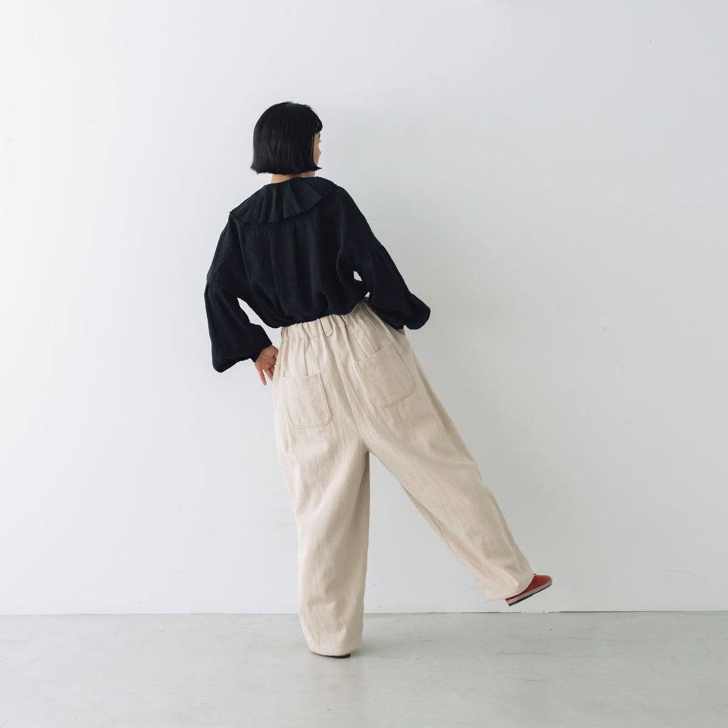 MAGALI オーガニックコットン マリンパンツ オートミール