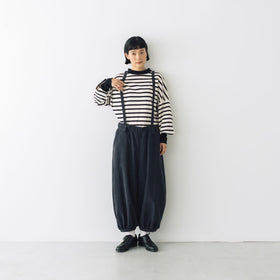 MAGALI ハイゲージコットン バスクボーダーカットソー