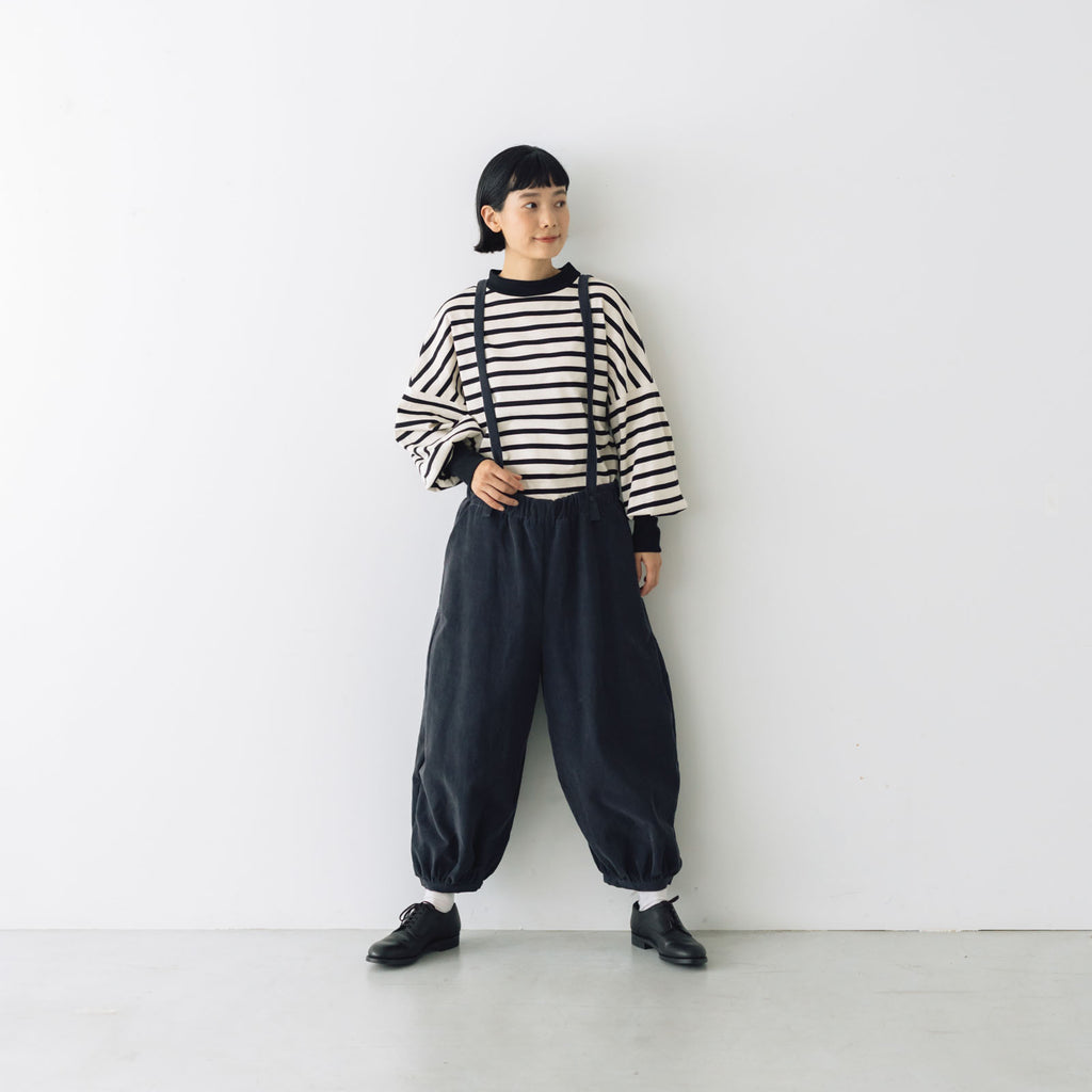 MAGALI ハイゲージコットン バスクボーダーカットソー