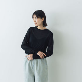 ROBE de PEAU リラックスシアープルオーバー