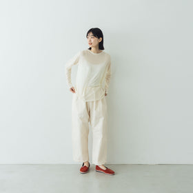 ROBE de PEAU リラックスシアープルオーバー