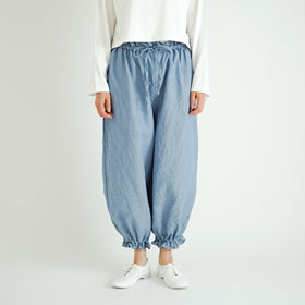 ROBE de PEAU アンクルタイドパンツ ジェイブルー