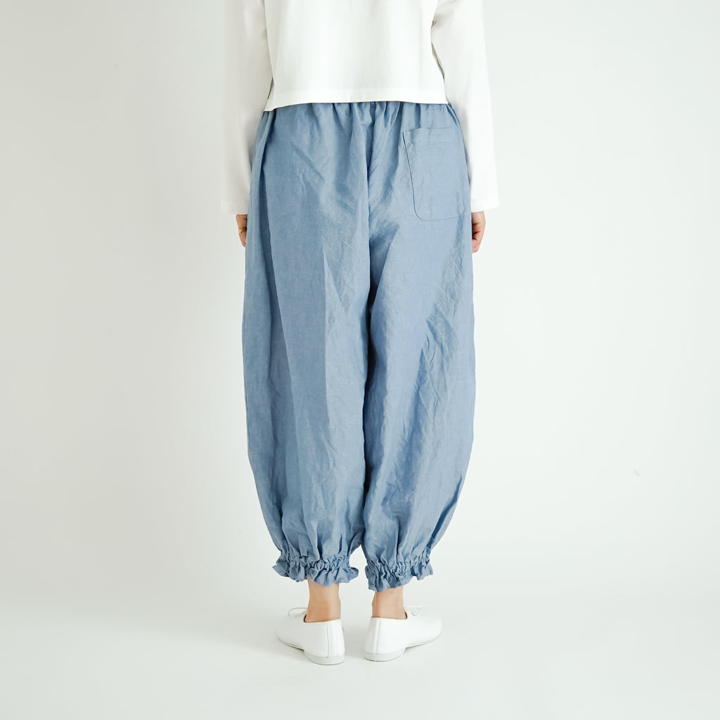 ROBE de PEAU アンクルタイドパンツ ジェイブルー