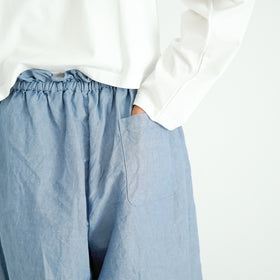 ROBE de PEAU アンクルタイドパンツ ジェイブルー