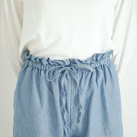 ROBE de PEAU アンクルタイドパンツ ジェイブルー