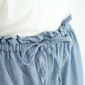 ROBE de PEAU アンクルタイドパンツ ジェイブルー