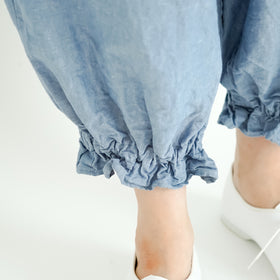 ROBE de PEAU アンクルタイドパンツ ジェイブルー