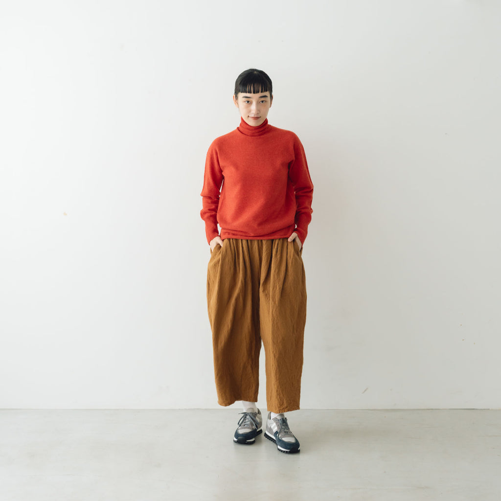 ROBE de PEAU カミーユ ウールタックパンツ