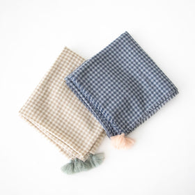 ROBE de PEAU ウールガーゼタッセルストール