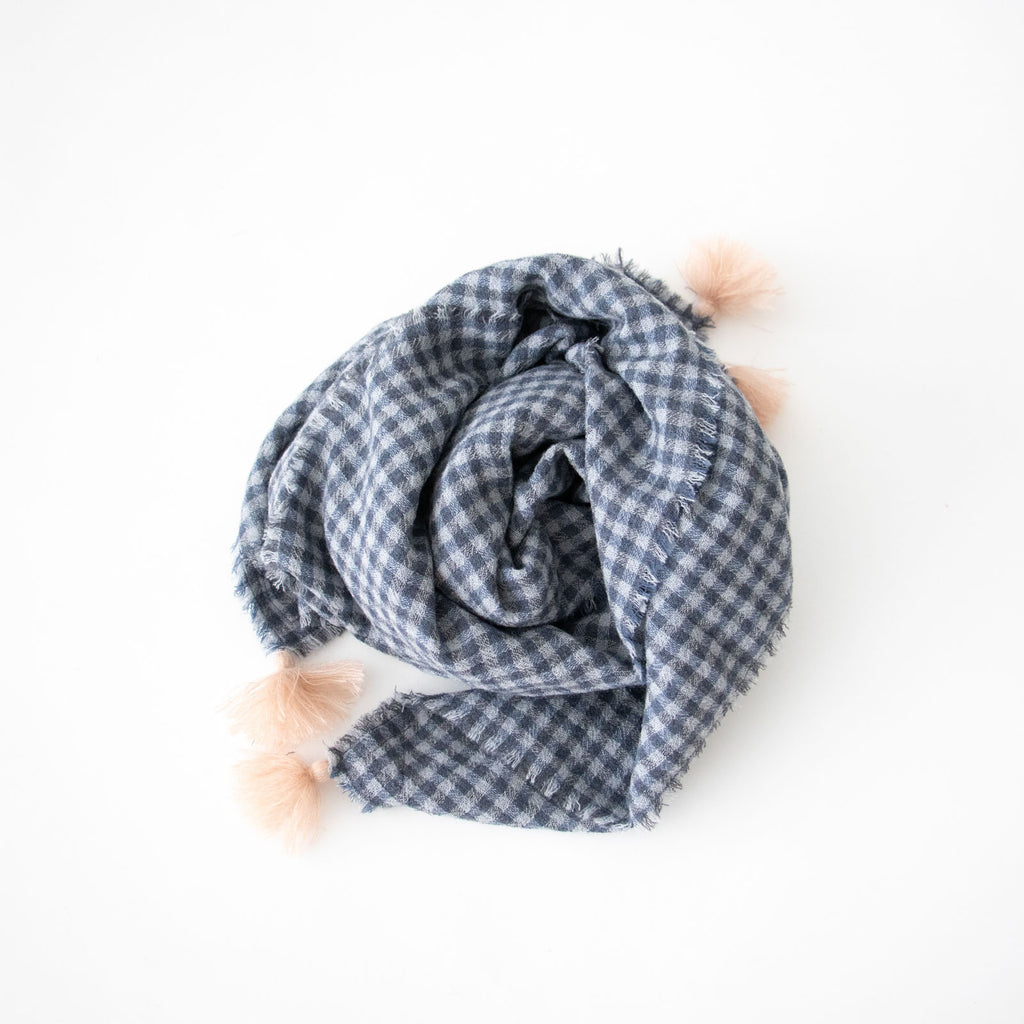 ROBE de PEAU ウールガーゼタッセルストール