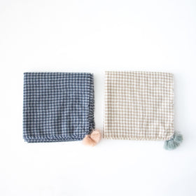 ROBE de PEAU ウールガーゼタッセルストール