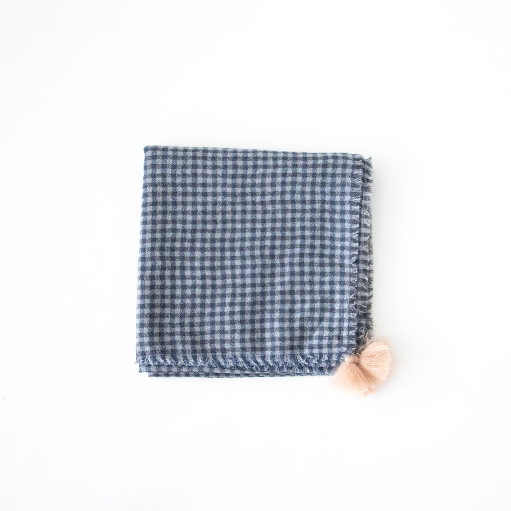 ROBE de PEAU ウールガーゼタッセルストール