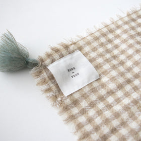 ROBE de PEAU ウールガーゼタッセルストール