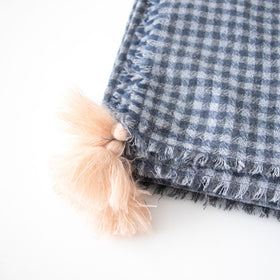 ROBE de PEAU ウールガーゼタッセルストール