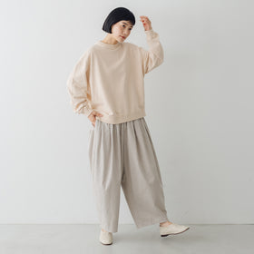 ROBE de PEAU サテンカミーユタックパンツ