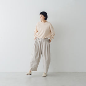 ROBE de PEAU サテンカミーユタックパンツ