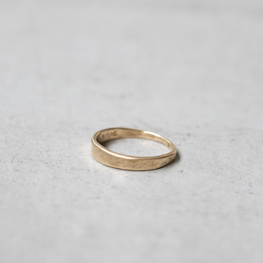 SURUME. Brass ring Flat