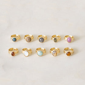 SURUME. Cutting Stone Ring