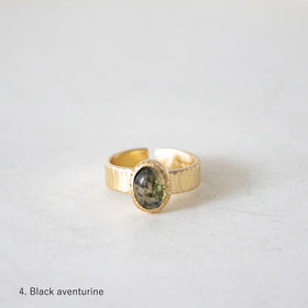 SURUME. Cutting Stone Ring