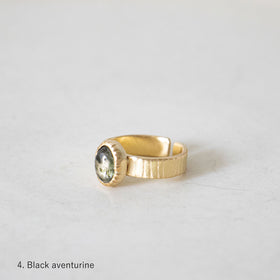 SURUME. Cutting Stone Ring