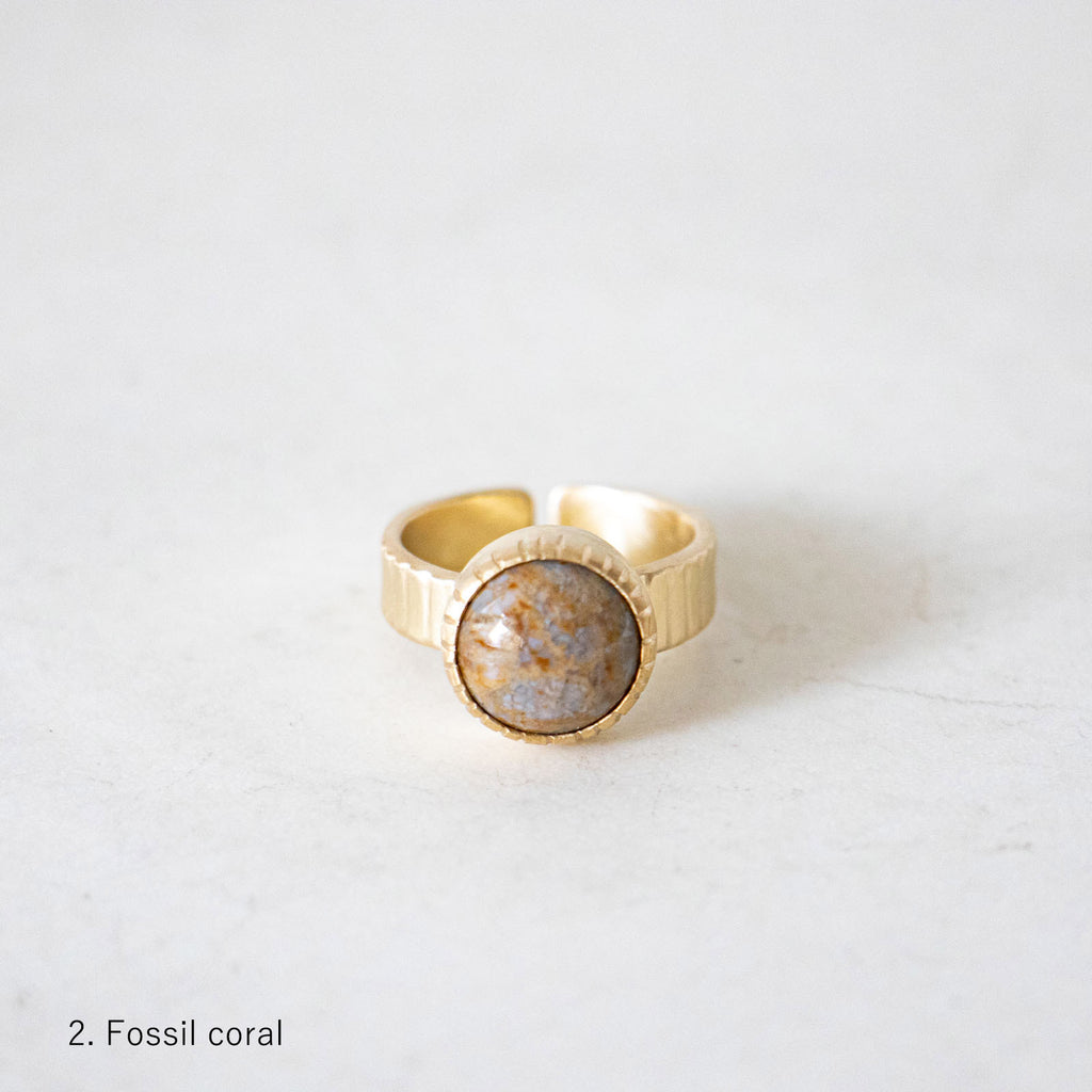SURUME. Cutting Stone Ring