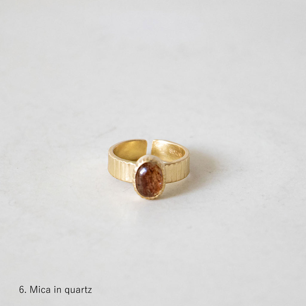 SURUME. Cutting Stone Ring