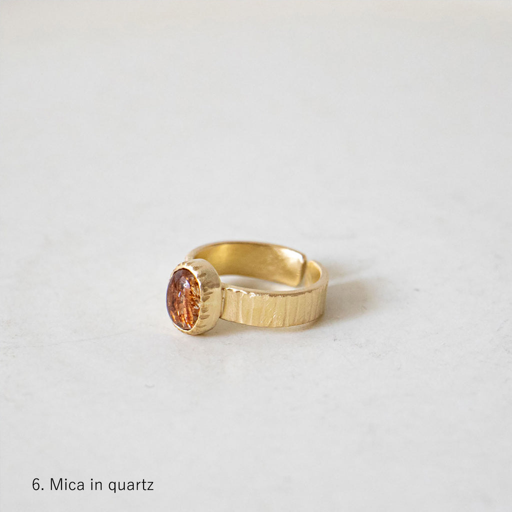 SURUME. Cutting Stone Ring