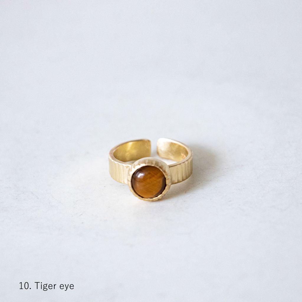 SURUME. Cutting Stone Ring